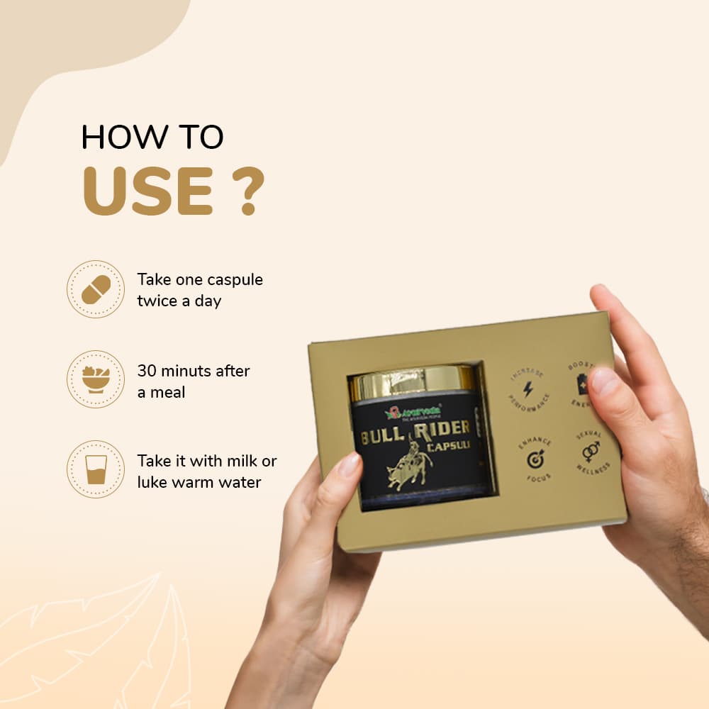 Bull Rider Capsule-  Ayurvedic Medicine For Strength, Stamina & Immunity