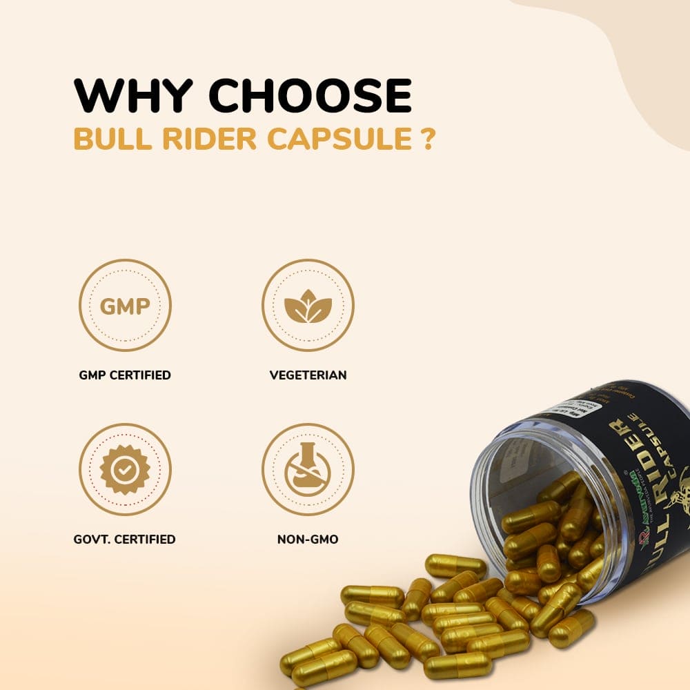 Bull Rider Capsule-  Ayurvedic Medicine For Strength, Stamina & Immunity